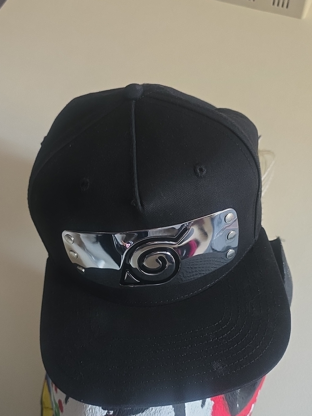 Black Snapback Cap Naruto Headband